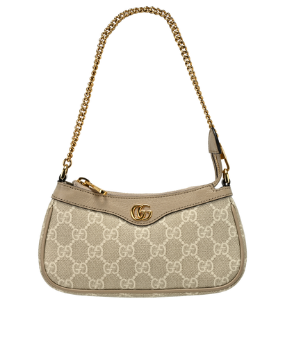 Mini Ophidia, &pound;450, Handbags, Cream, Canvas, Front view